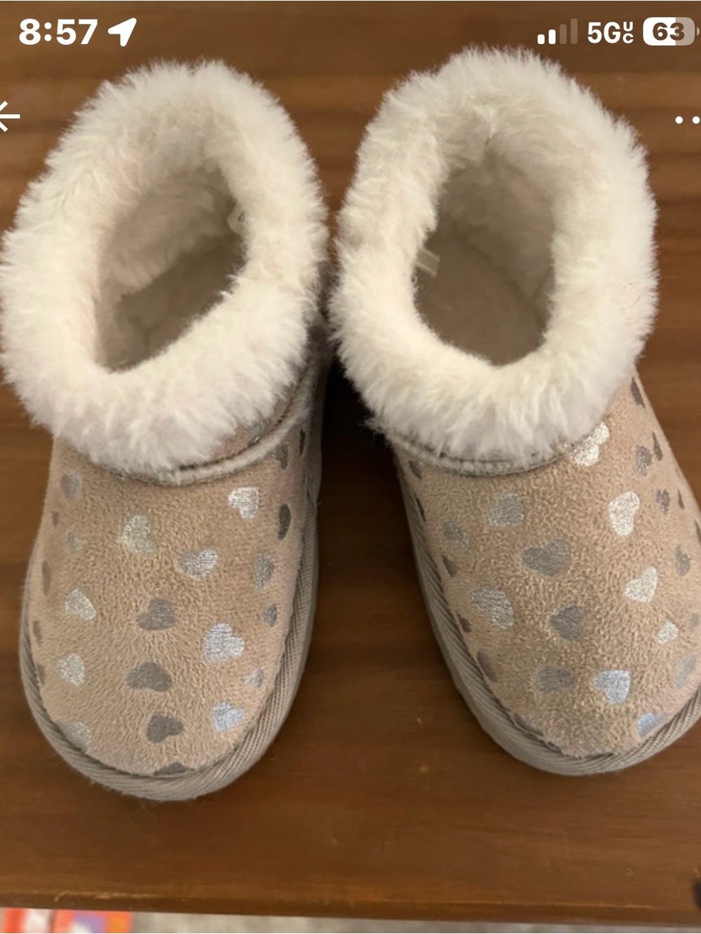 Munchkin by Stride Rite Cozy Heart Slip-On Boots Sz 5